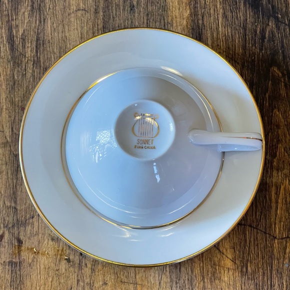 Vintage Cup & Saucer Set Japan Fine China Gold Trim (7 available) - Picture 4 of 7